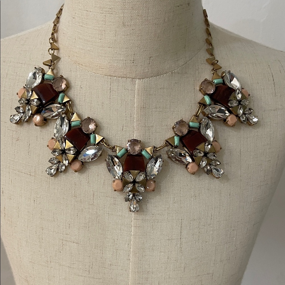 J.Crew Elegant Multi-Color Statement Necklace - image 3
